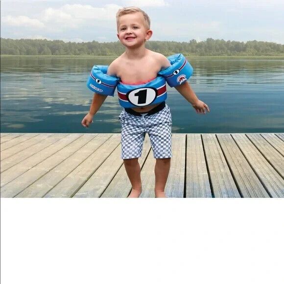 Airhead Water Otter Classic Life Jacket  Kids 33-55 lbs   NWT  Race Car - Picture 8 of 8